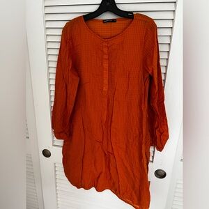 GENERATION Pakistan Doria lawn self patterned kurta 14 large orange